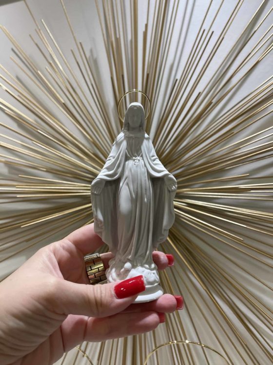 Nossa Senhora das Graças 15cm pó mármore